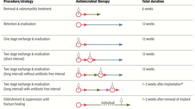 Рекомендации по системной антимикробной терапии при инфицировании перелома
